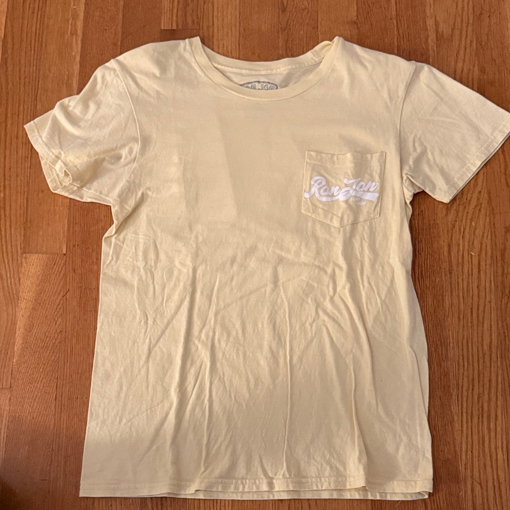 Ron Jon Surf Shop Light Yellow Short Sleeve Tee